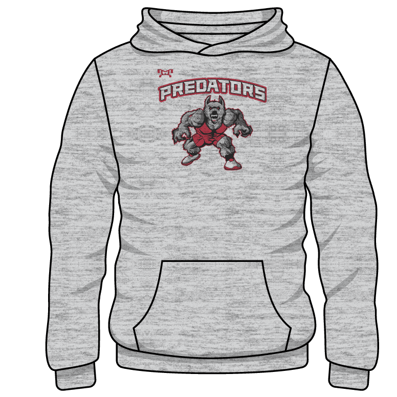 Inner City Custom Sublimated Decal Grey Hoodie 2025