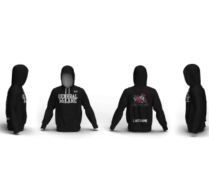 General McLane High School Black Custom Unisex Sublimated Hoodie