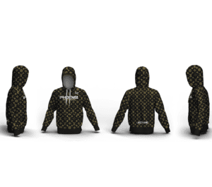 Phoenix Wrestling Club 2025 Black Custom Unisex Sublimated Hoodie