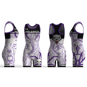 Wolfpack Wrestling Purple Women's Racerback Singlet