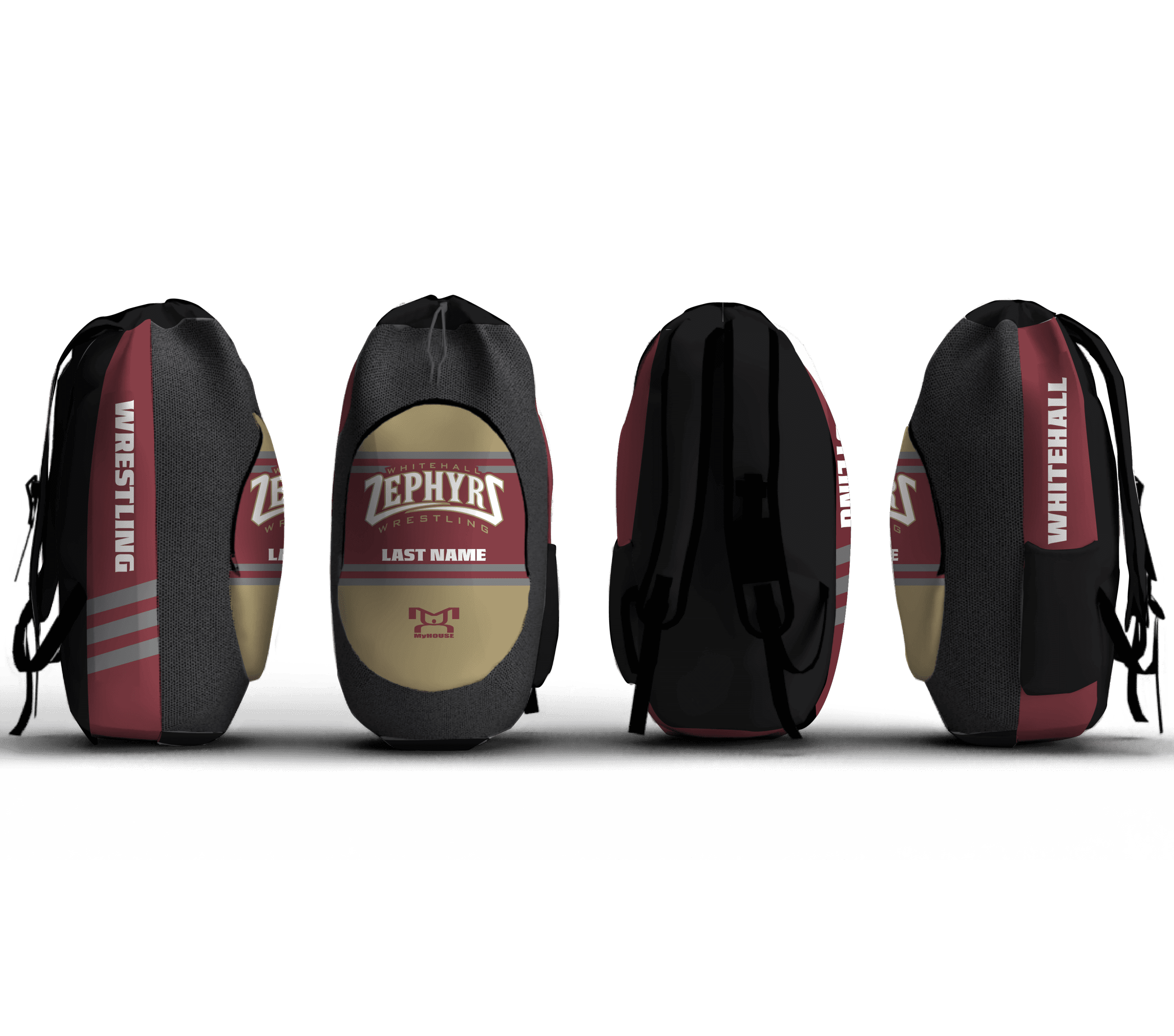 Whitehall Wrestling Club Sublimated Custom Gear Bag