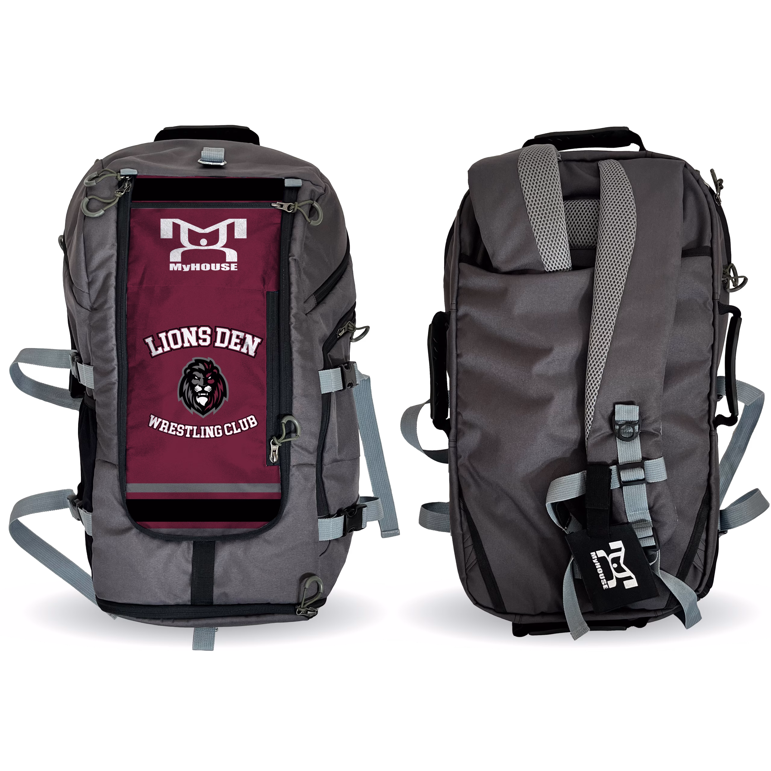 The Lions Den Wrestling Club Hybrid Gear Bag (THIS WILL SHIP IN 6-8 WEEKS)
