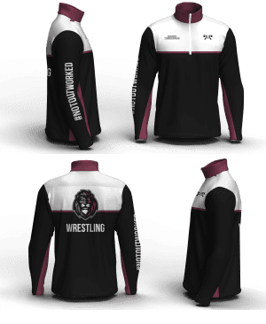 The Lions Den Wrestling Club Men's Mid-Weight Custom Quarter Zip