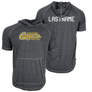 Parkersburg Youth Wrestling Custom Heat Press Short Sleeve Hoodie T-Shirt 2026