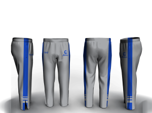 Chancellor MS Mustangs Grey Athletic Pant (Tapered/Zipper)