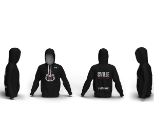 Red raiders wrestling club Black Custom Unisex Sublimated Hoodie 2026