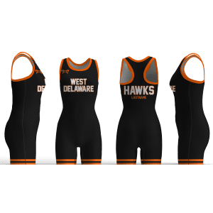 West Delaware Full Black Women's Racerback Singlet