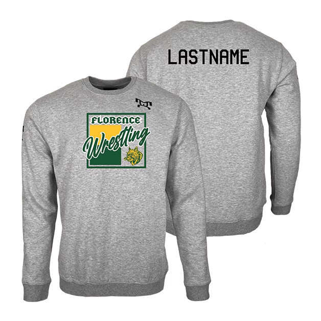 Florence Youth Wrestling MyHOUSE Heat Press Challenger Crewneck