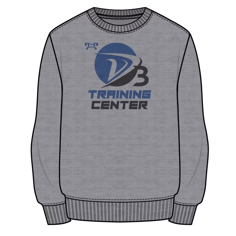 D3 Training Center Sublimated Grey Crewneck