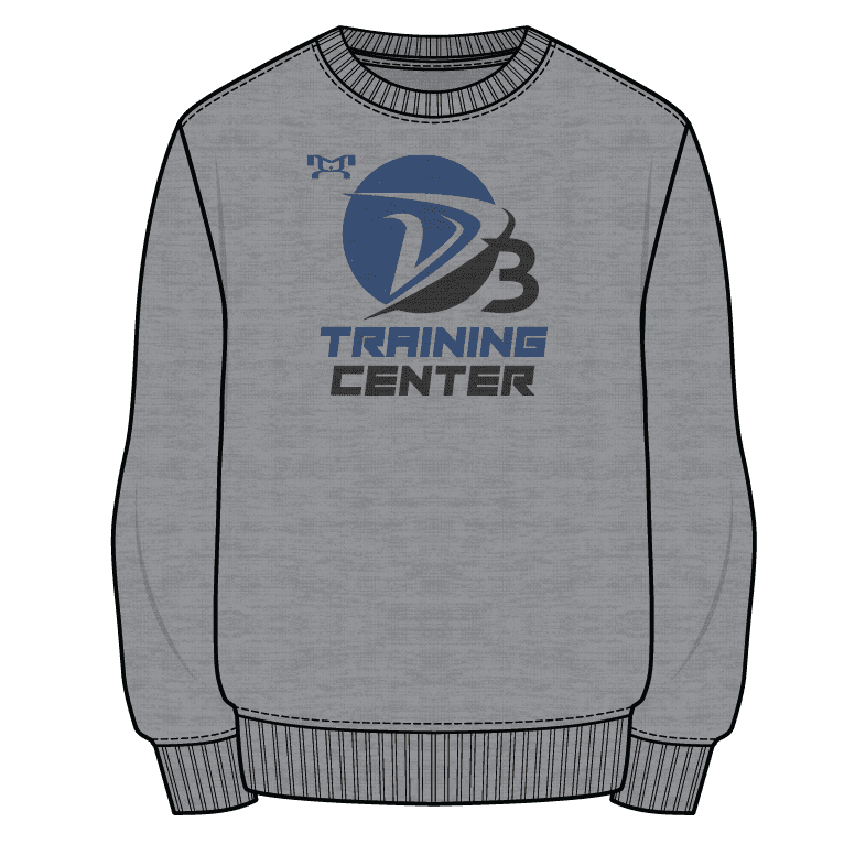 D3 Training Center Sublimated Grey Crewneck