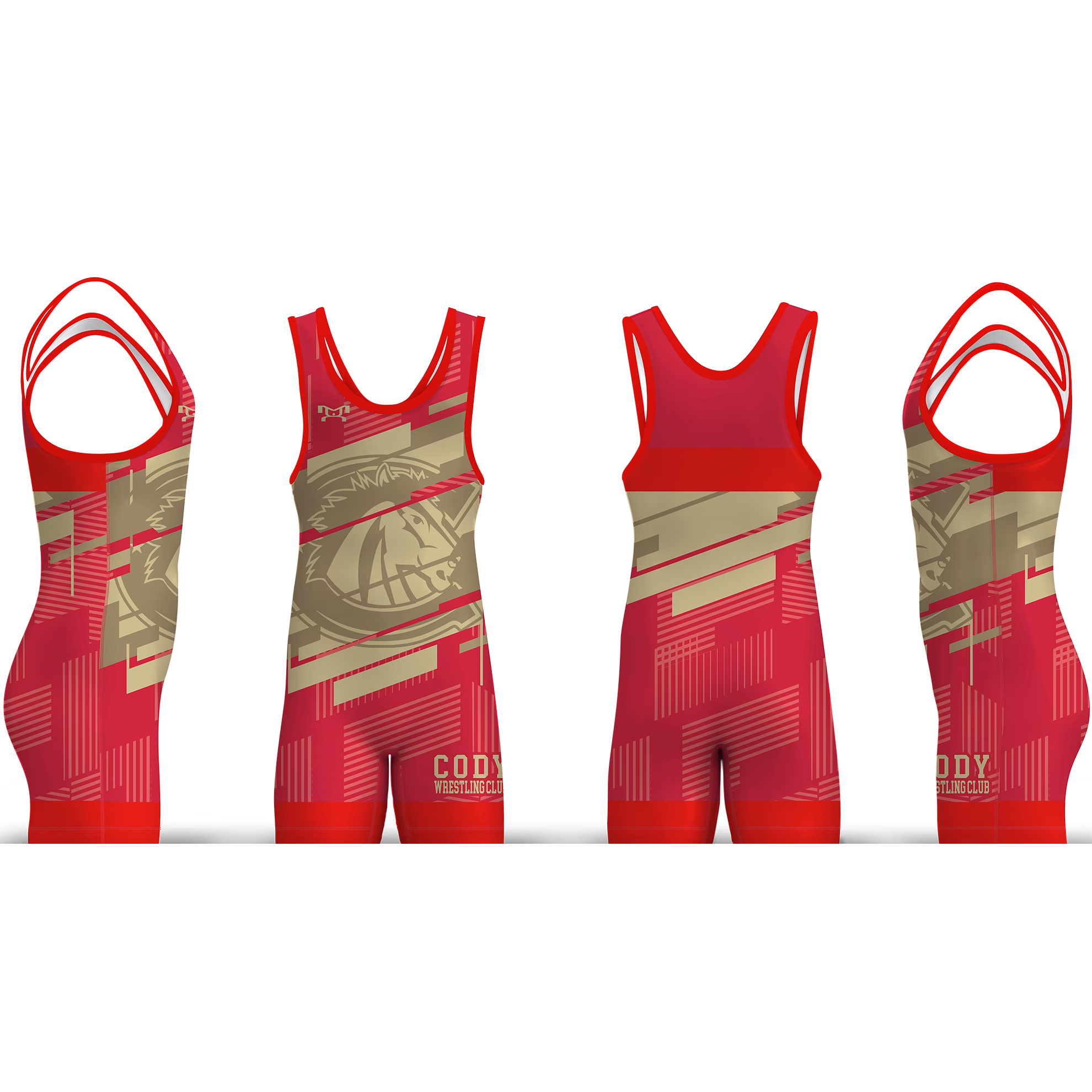 Cody Broncs Wrestling Men's Singlet