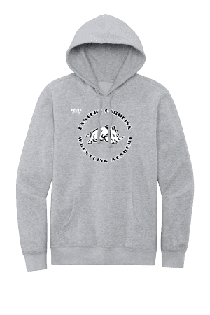 Eastern Carolina Wrestling Academy Heat Press Grey Hoodie