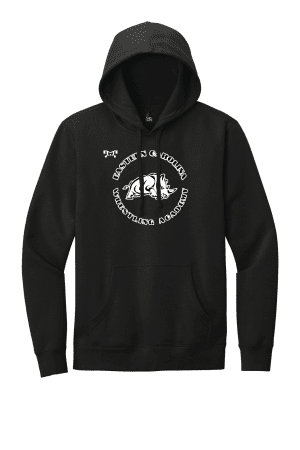 Eastern Carolina Wrestling Academy Black Heat Press Blue Crewneck