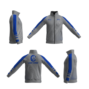 Chancellor MS Mustangs Grey Athletic Full Zip Jacket