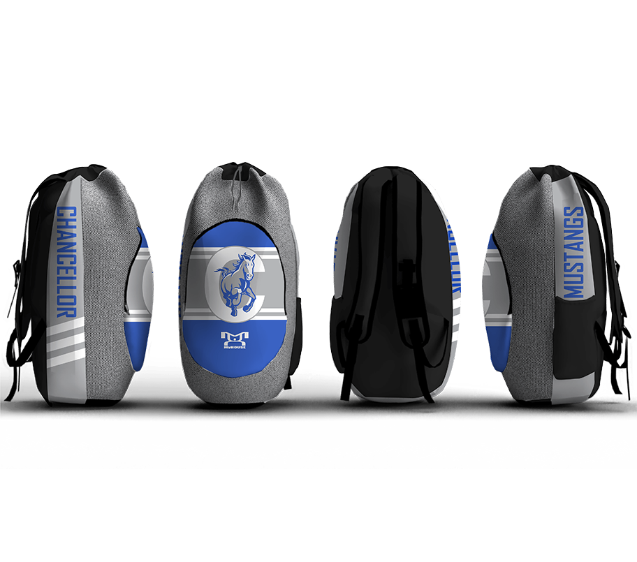 Chancellor MS Mustangs Sublimated Custom Gear Bag