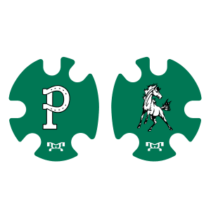 Portage Youth Wrestling Head Gear Decal