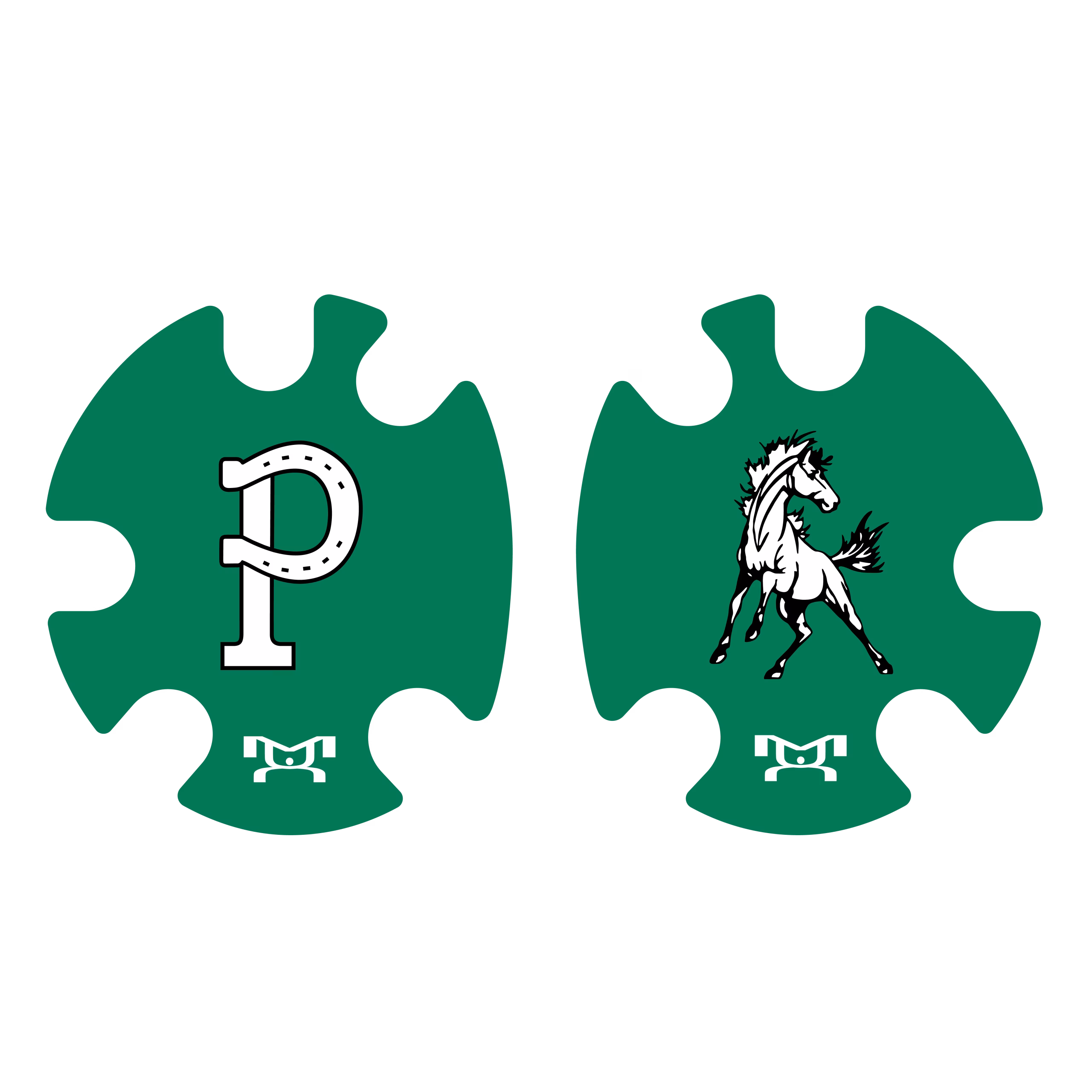 Portage Youth Wrestling Head Gear Decal