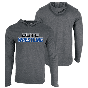CONTEST D3TC Dark Grey Poly Decal Long Sleeve Hoodie Shirt