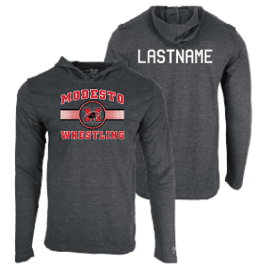 Modesto High School Custom Heat Press Long Sleeve Hoodie T-Shirt