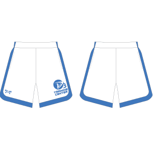 D3 Training Center White Curve Sided Mesh Shorts