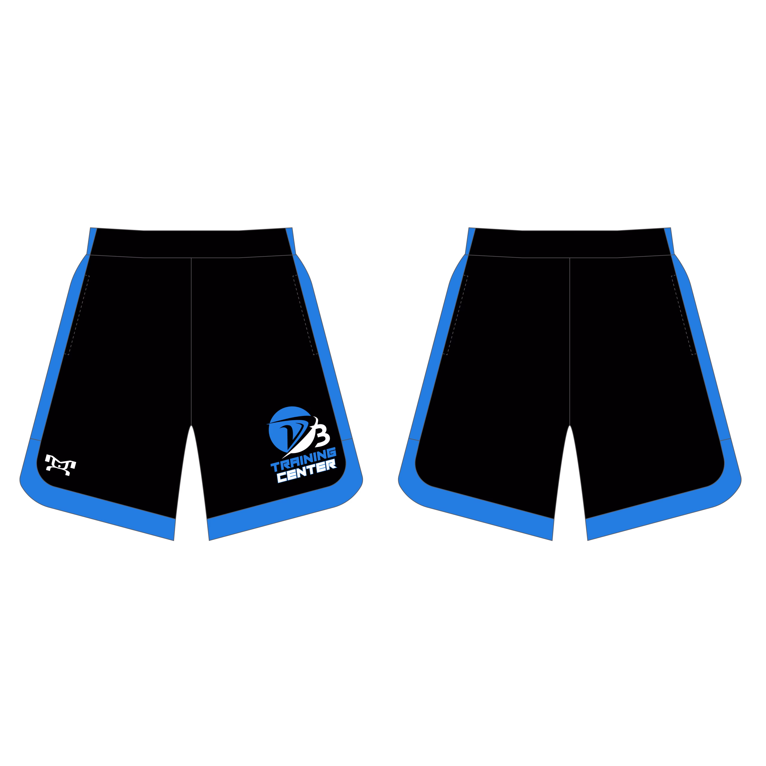 D3 Training Center Black Curve Sided Mesh Shorts 2025