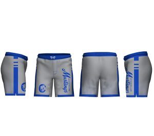 Chancellor MS Mustangs Grey Men's 9" Fight Short