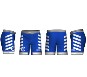 Chancellor MS Mustangs Blue Men's 9" Fight Short