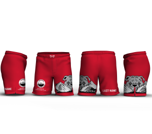 Bozeman Wrestling Club Red Men's 9" Fight Short (2026)
