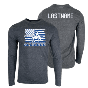 Alliance Wrestling Club Custom Heat Press Long Sleeve T-Shirt