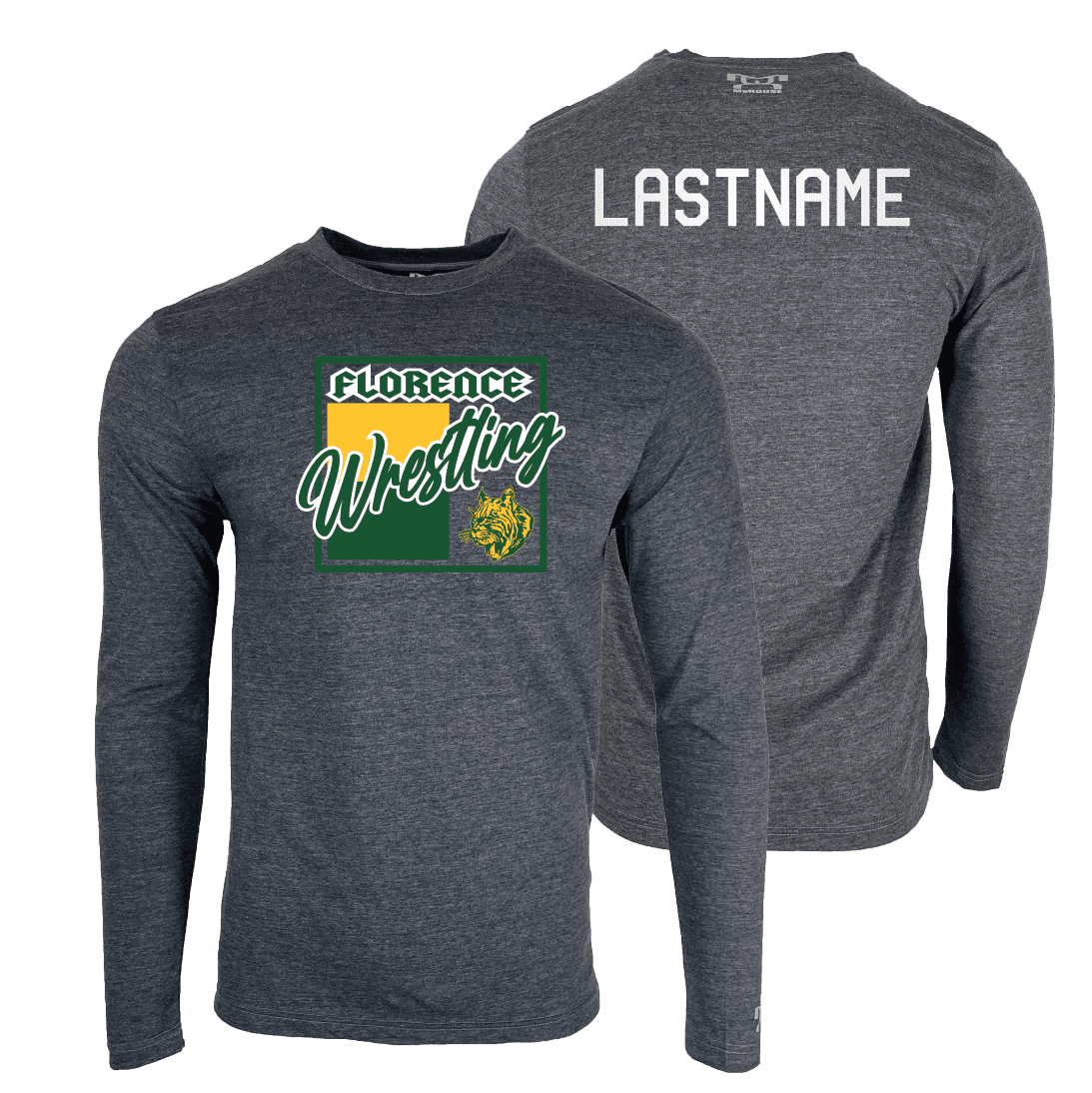 Florence Youth Wrestling Custom Heat Press Long Sleeve T-Shirt