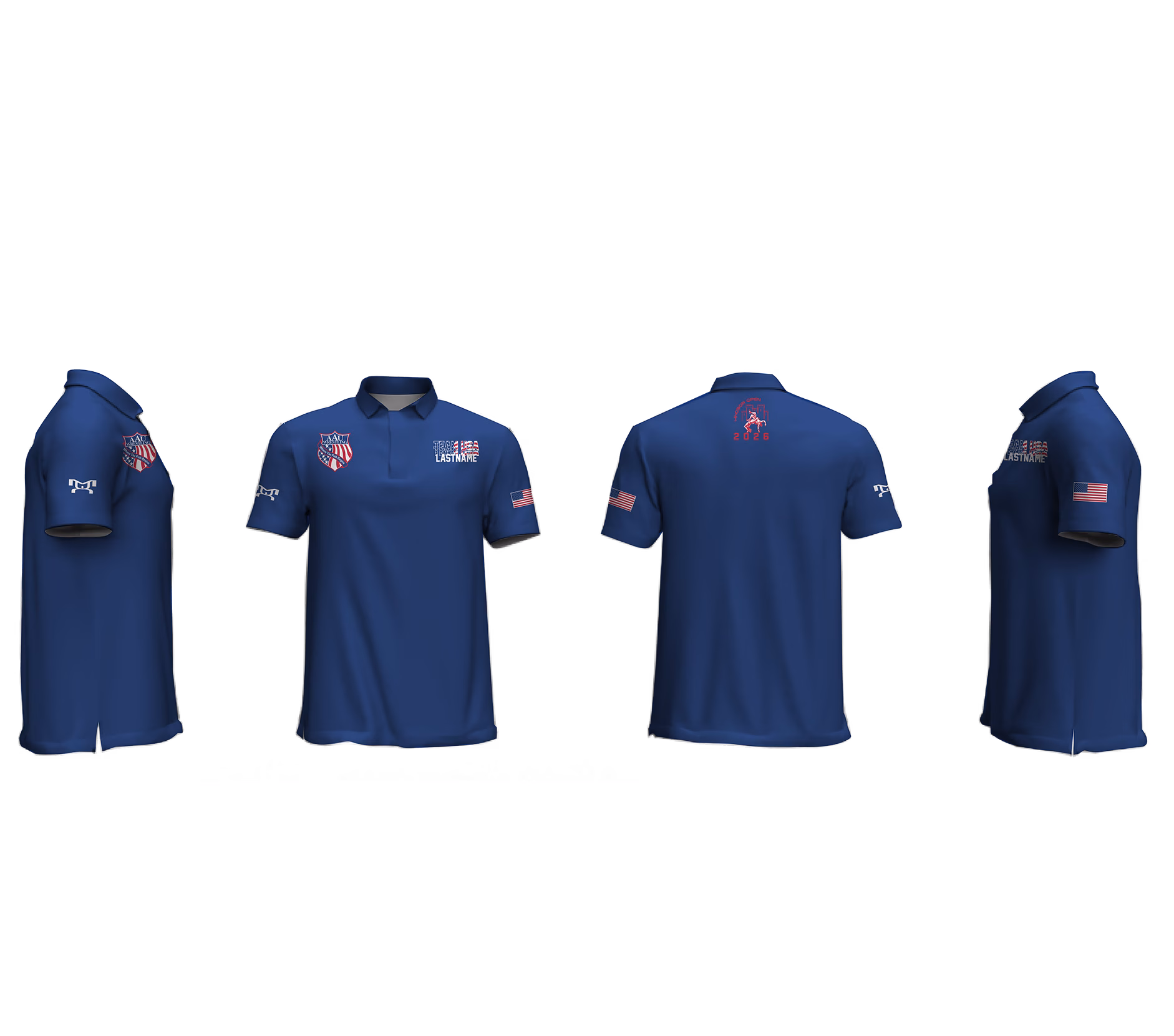 AAU International Men's Custom Polo