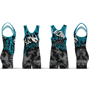 Eastern Carolina Wrestling Academy Graffiti Men's Singlet