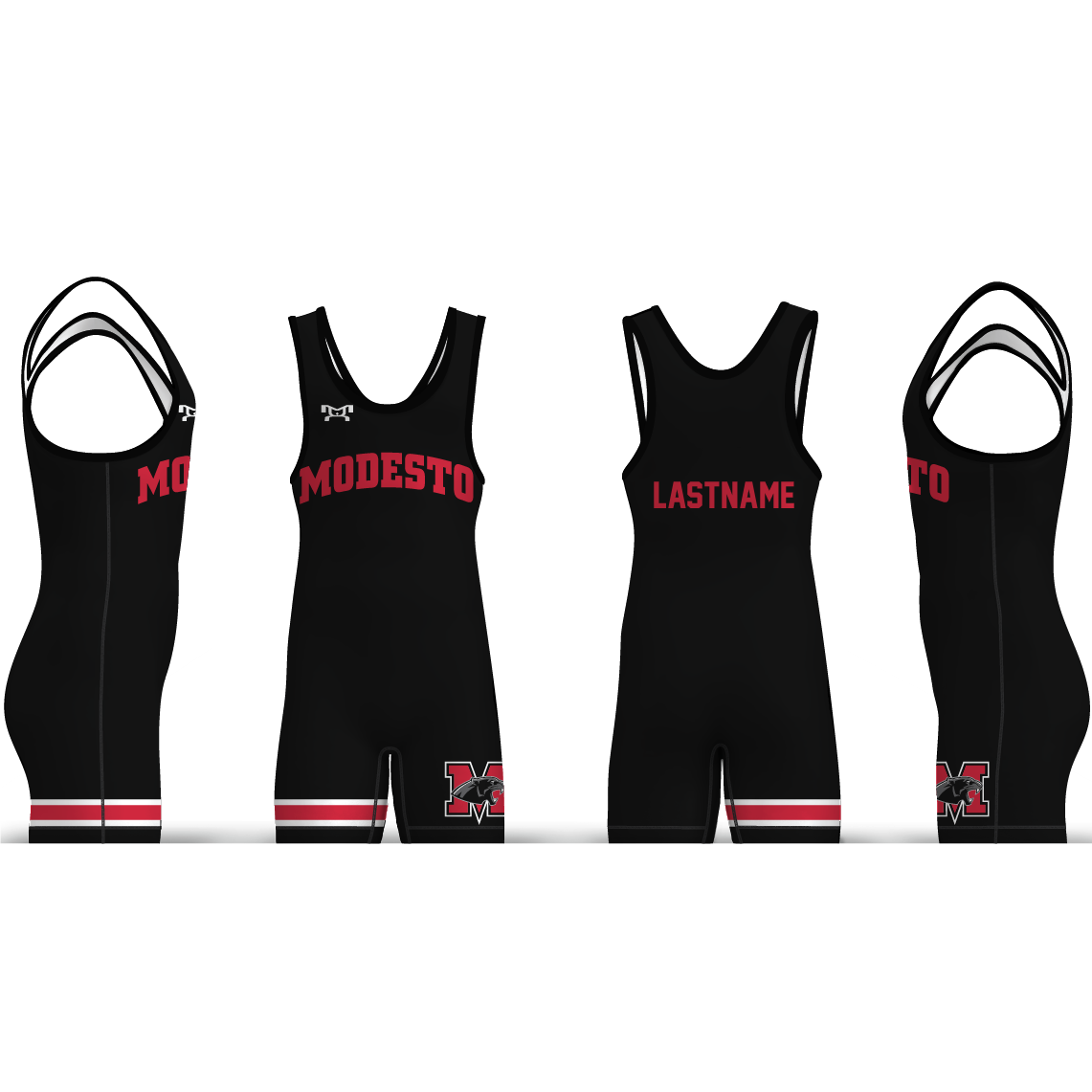 Modesto High School Varsity Men's Black Singlet