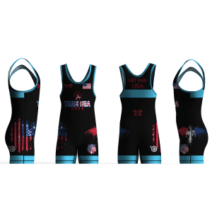 AAU International Black Men's Singlet