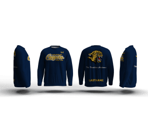 Parkersburg Youth Wrestling Navy Elite Sublimated Crewneck 2026