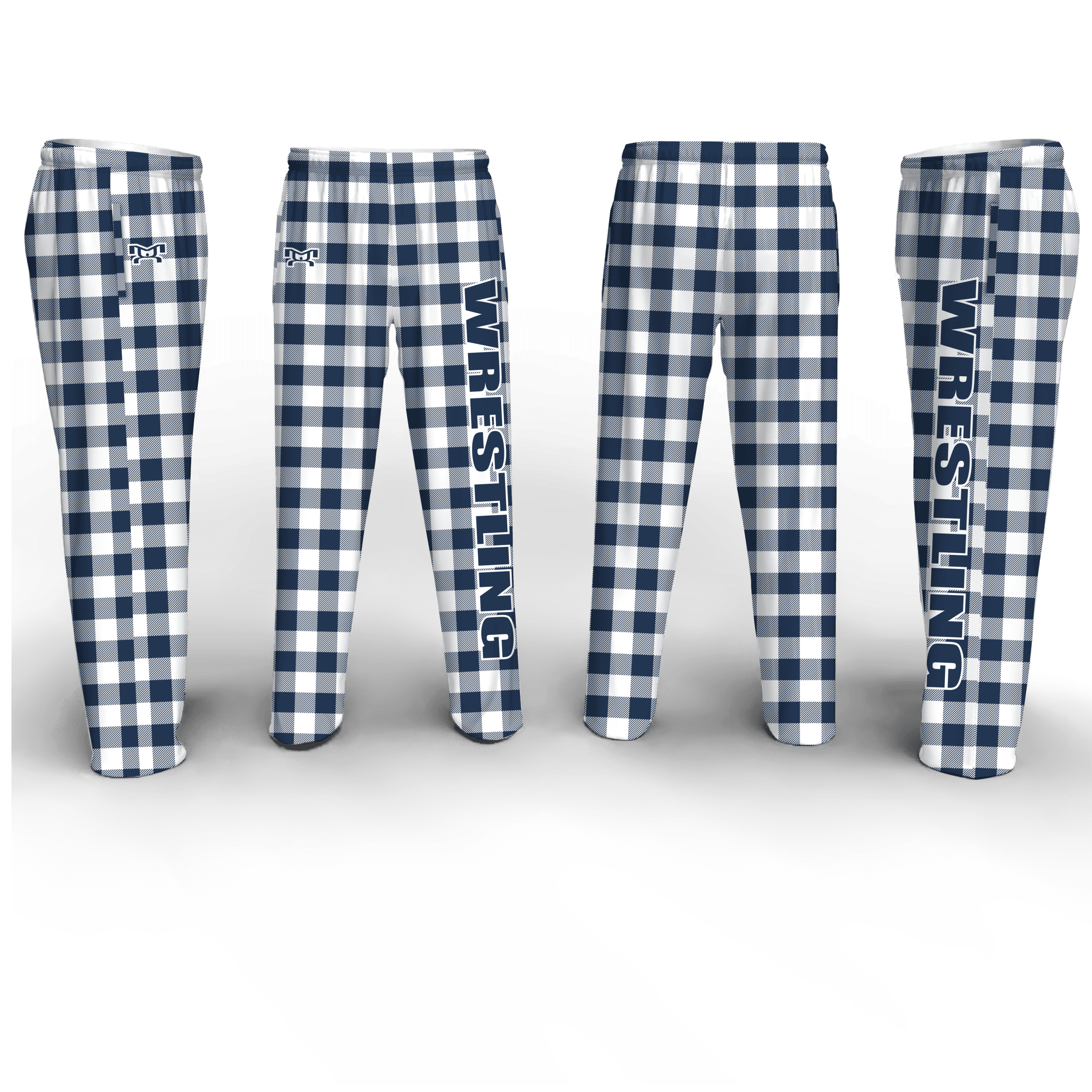 Navy & White MyHOUSE Poly Fleece Pajama Pants - Image 3