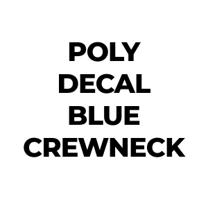 Heat Press Blue Crewneck