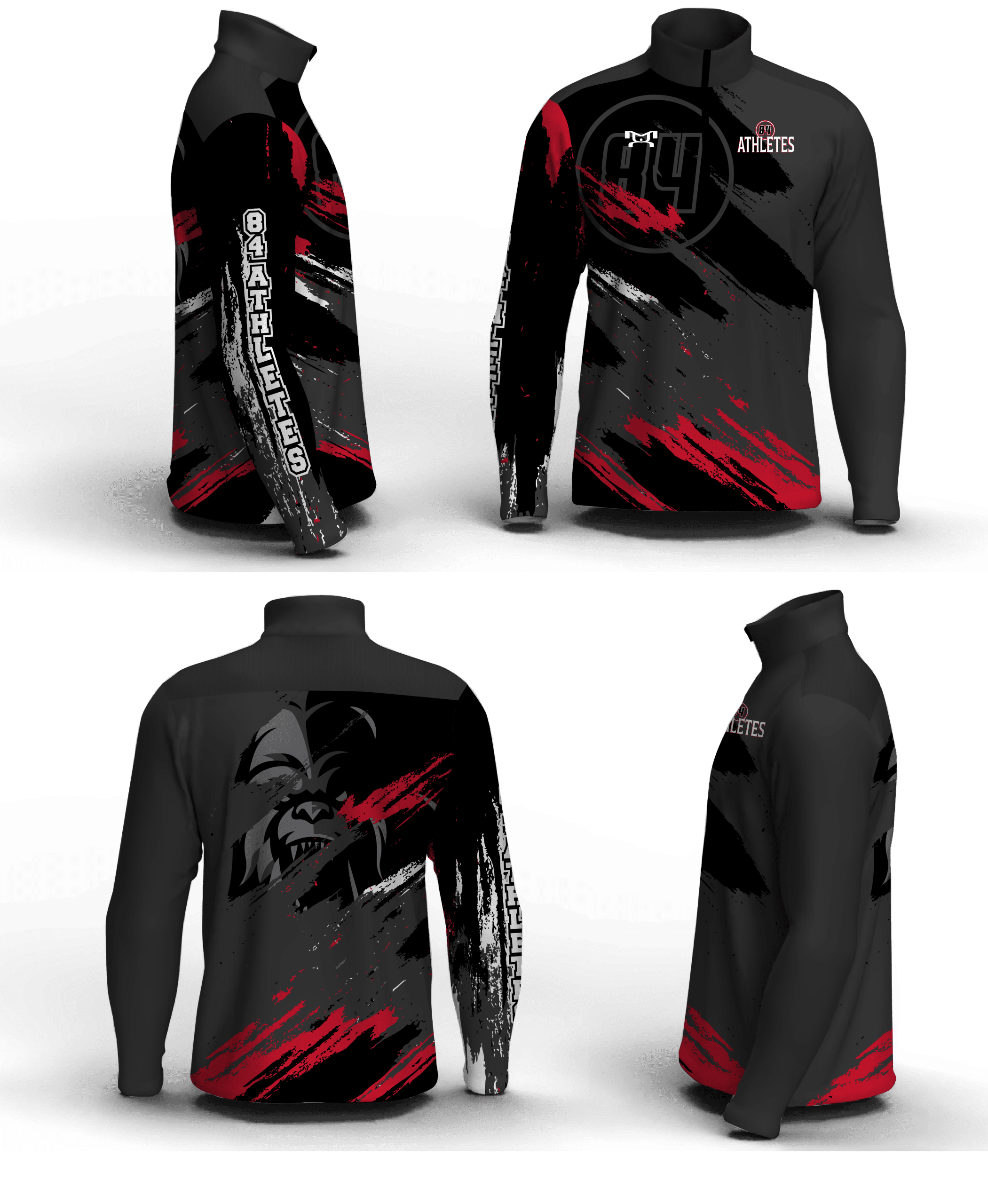 84 Athletes Men's Mid-Weight Custom Quarter Zip