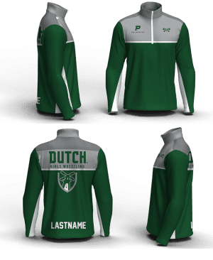 Pella Community School Men's Mid-Weight Custom Quarter Zip