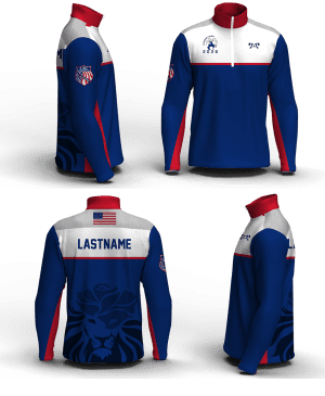 AAU International Men's Mid-Weight Custom Quarter Zip