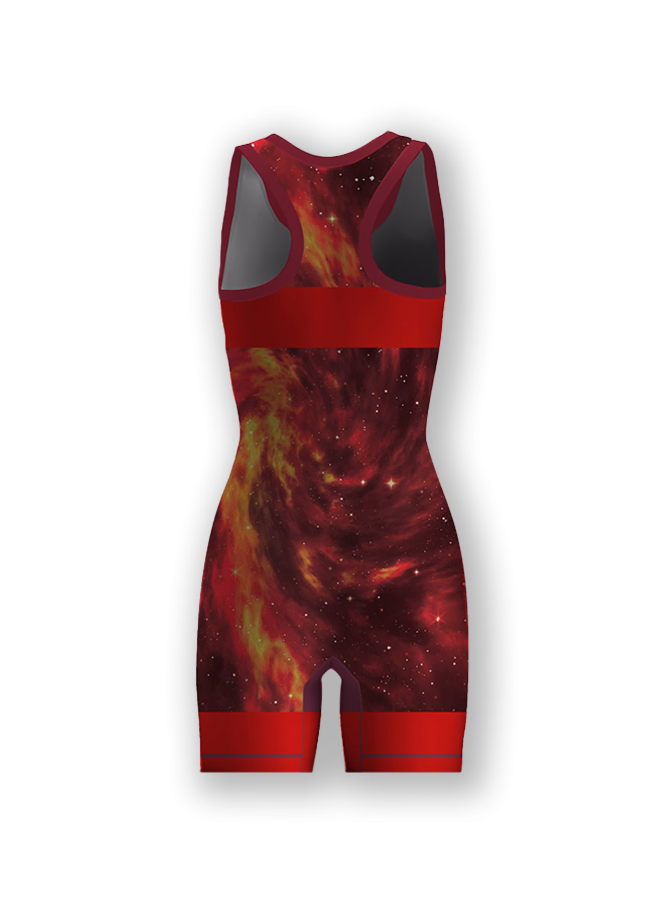 Women's Red Galaxy Racerback Singlet - Image 2