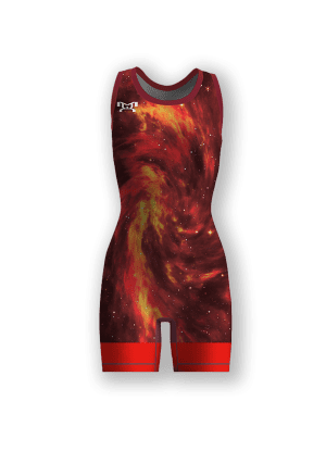 Women's Red Galaxy Racerback Singlet