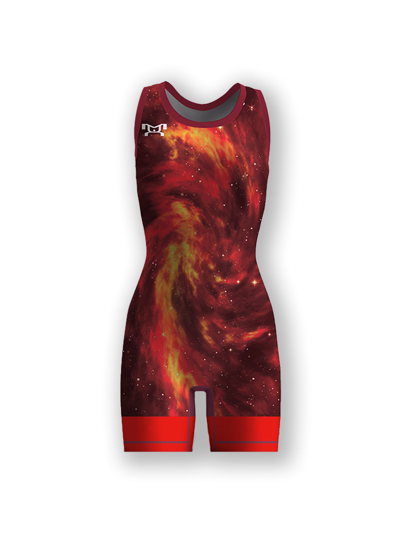 Women's Red Galaxy Racerback Singlet