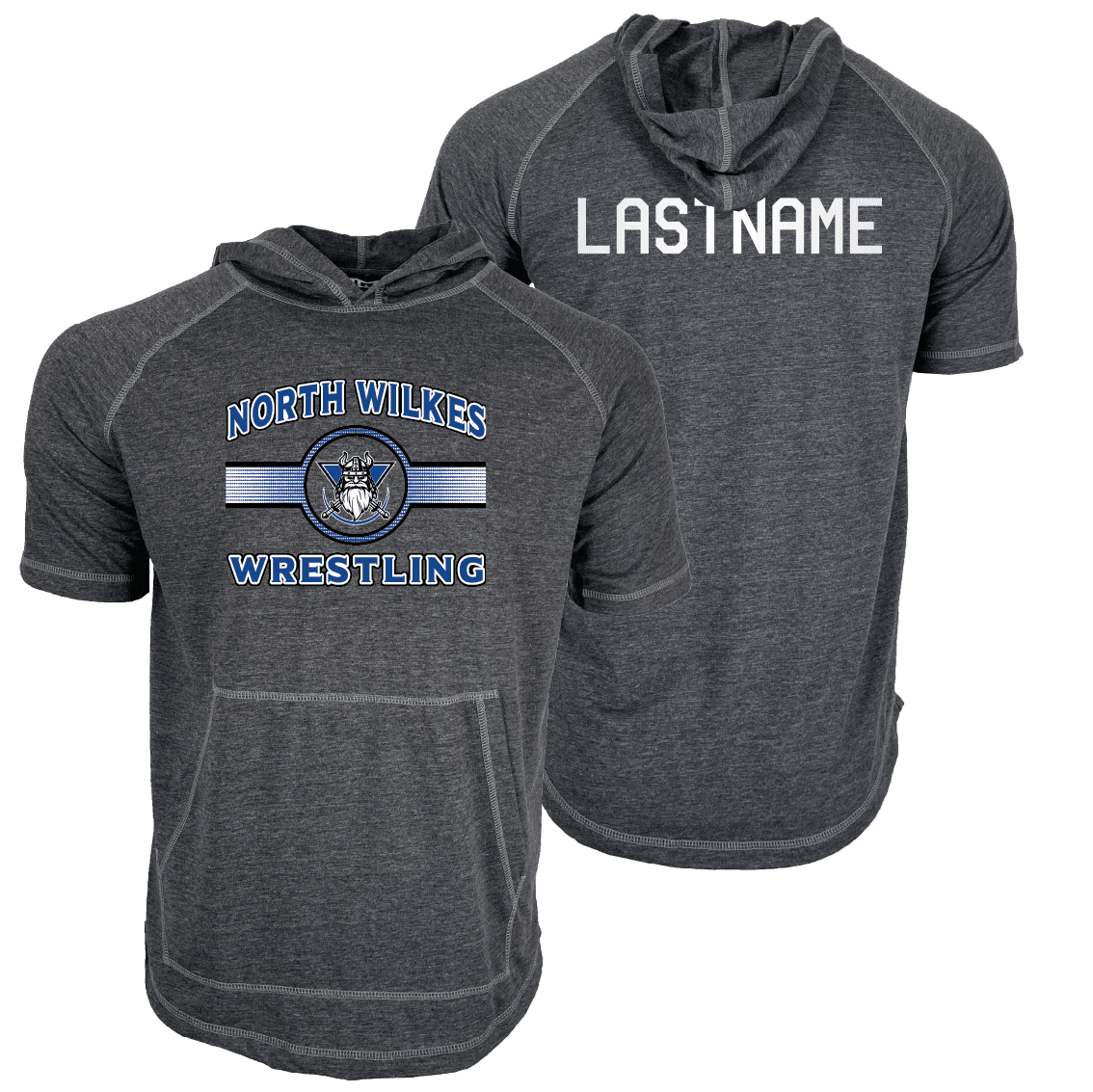 North Wilkes Custom Heat Press Short Sleeve Hoodie T-Shirt 2026