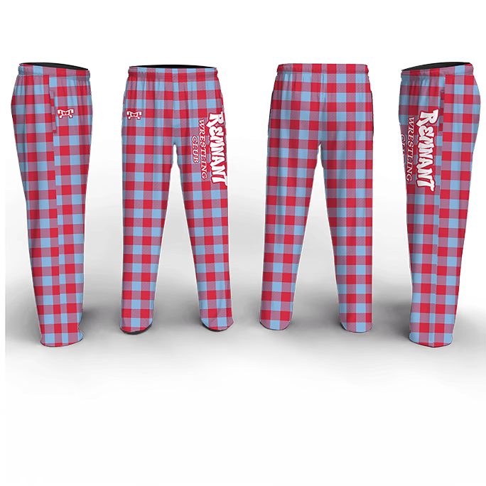 Remnant Wrestling Club Text Poly Fleece Pajama Pants