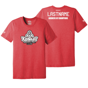 Remnant Wrestling Club Red Address Of Champions Heat Press T Shirt