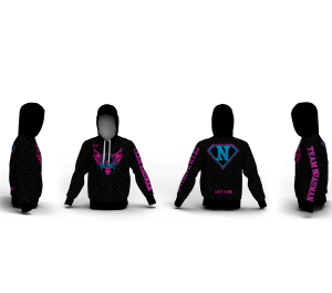 Team Nauman Black Custom Unisex Sublimated Hoodie