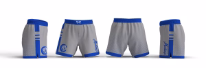 Chancellor MS Mustangs Grey Women's 6" Fight Short