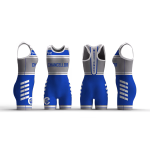 Chancellor MS Mustangs Blue Women's Racerback Singlet