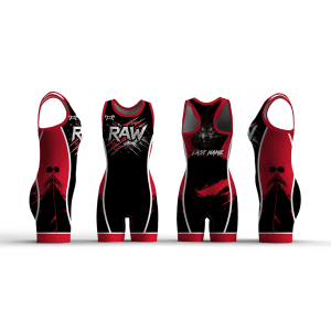 Raleigh Area Wrestling Women's Red Wolf Racerback Singlet 2026
